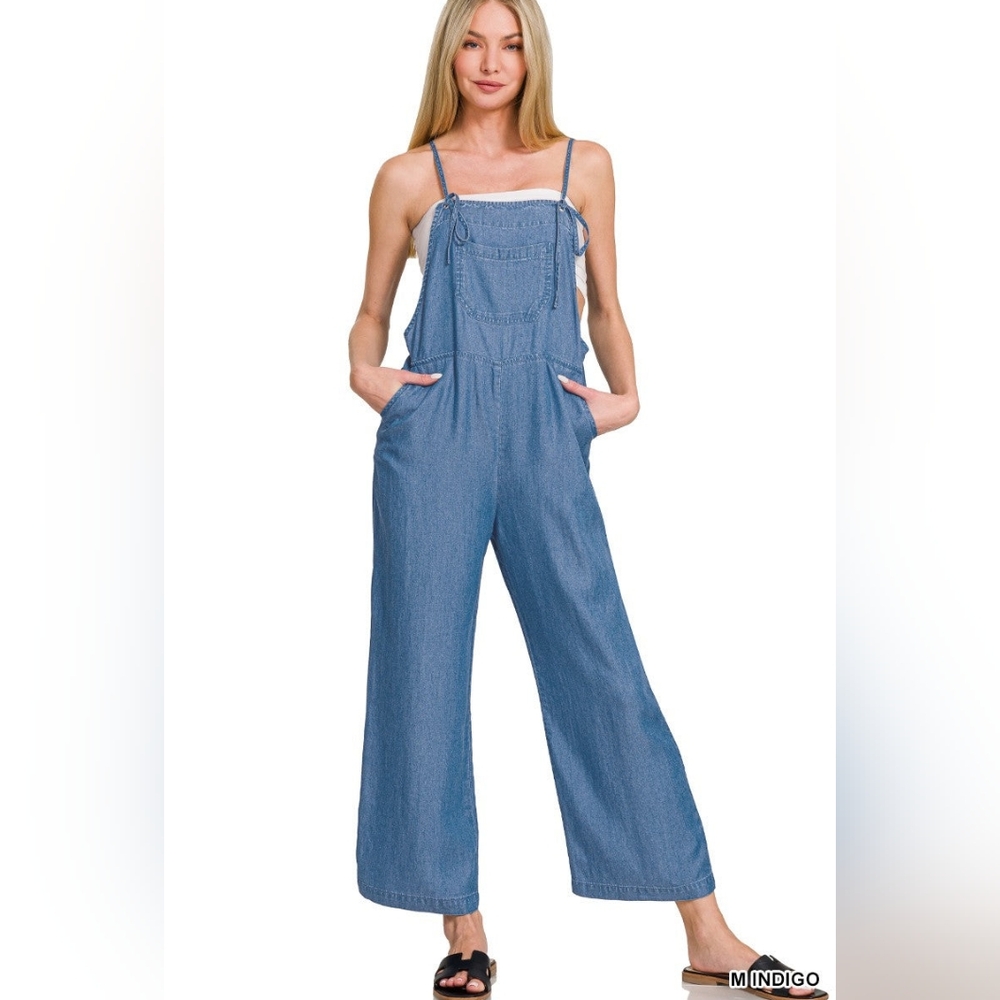 Chambray Overalls
